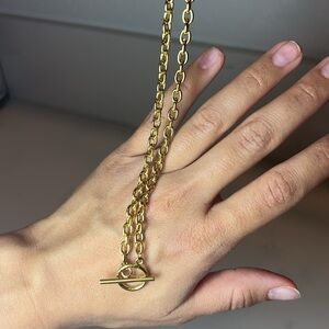 18k Gold Plated Stainless Steel Chunky Chain Necklace